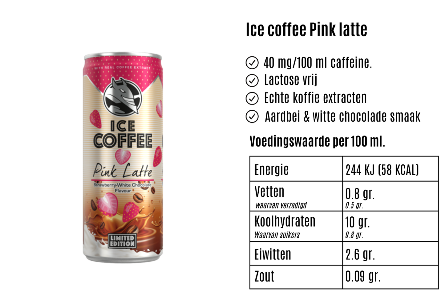 Hell ice coffee pink latte