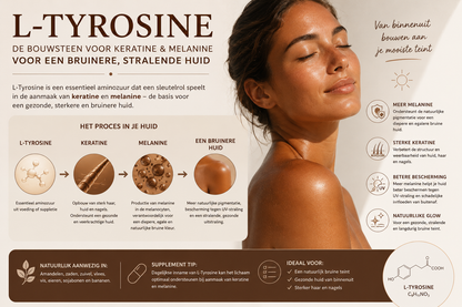 L-Tyrosine bruine stralende huid